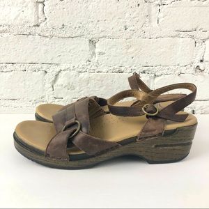Dansko Brown Leather Sandles